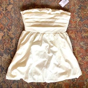 Showpo White Strapless Mini Dress Size 8